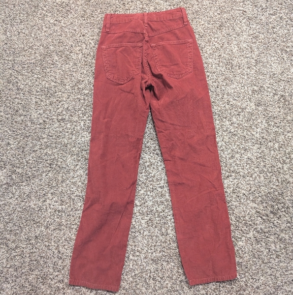 AMO NWT Red Corduroy Chloe Cropped Pants - Picture 8 of 14